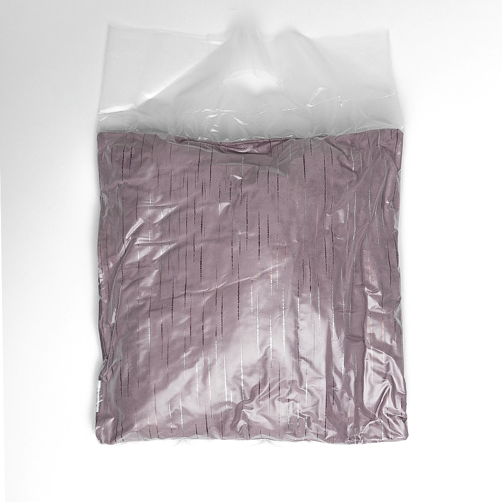 Подушка декоративная Бархат Линии 40х40 см розовая