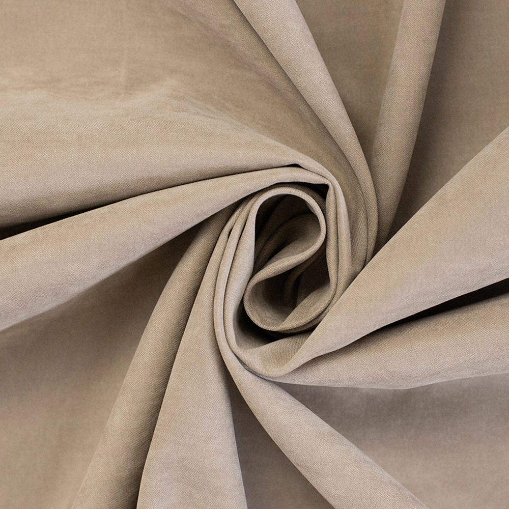 Штора Замша 160х260 см светло-коричневая