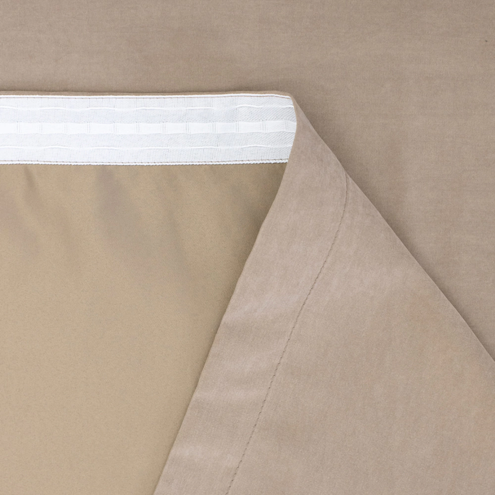 Штора Замша 160х260 см светло-коричневая