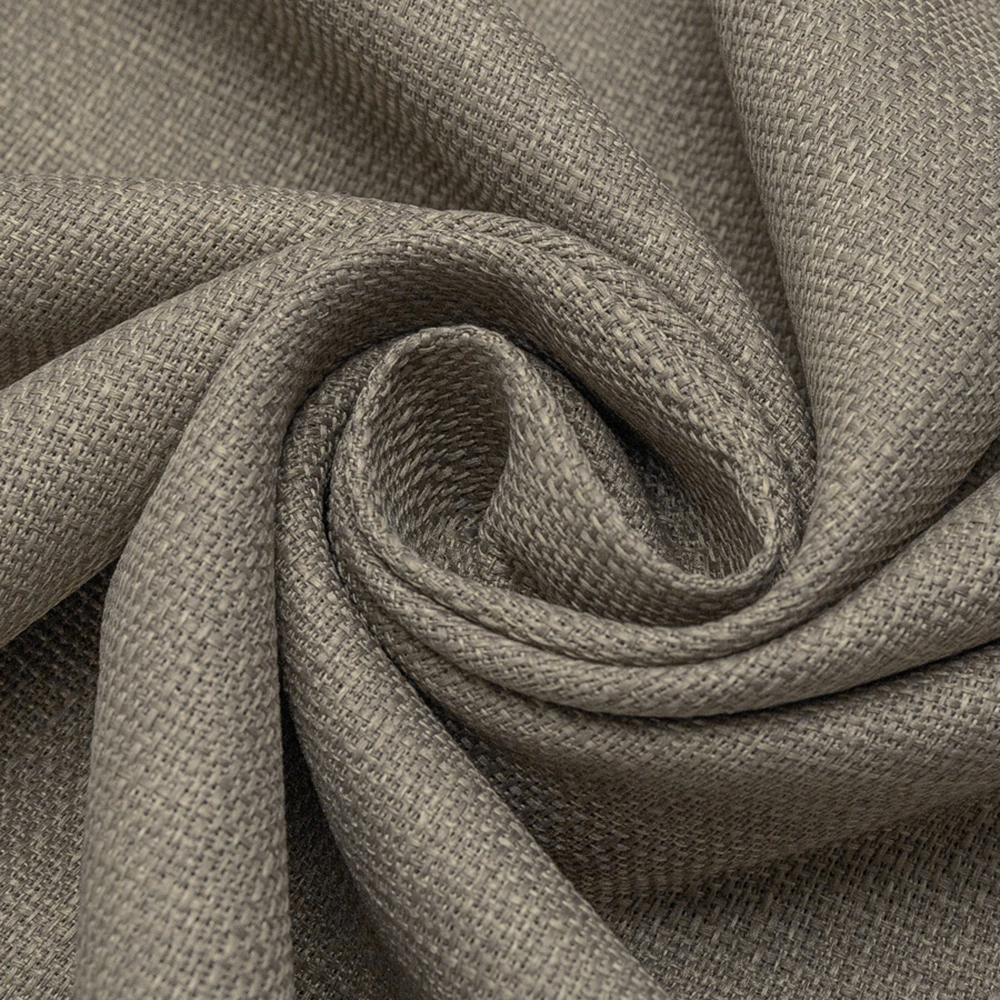 Штора Лен 160х260 см коричневая