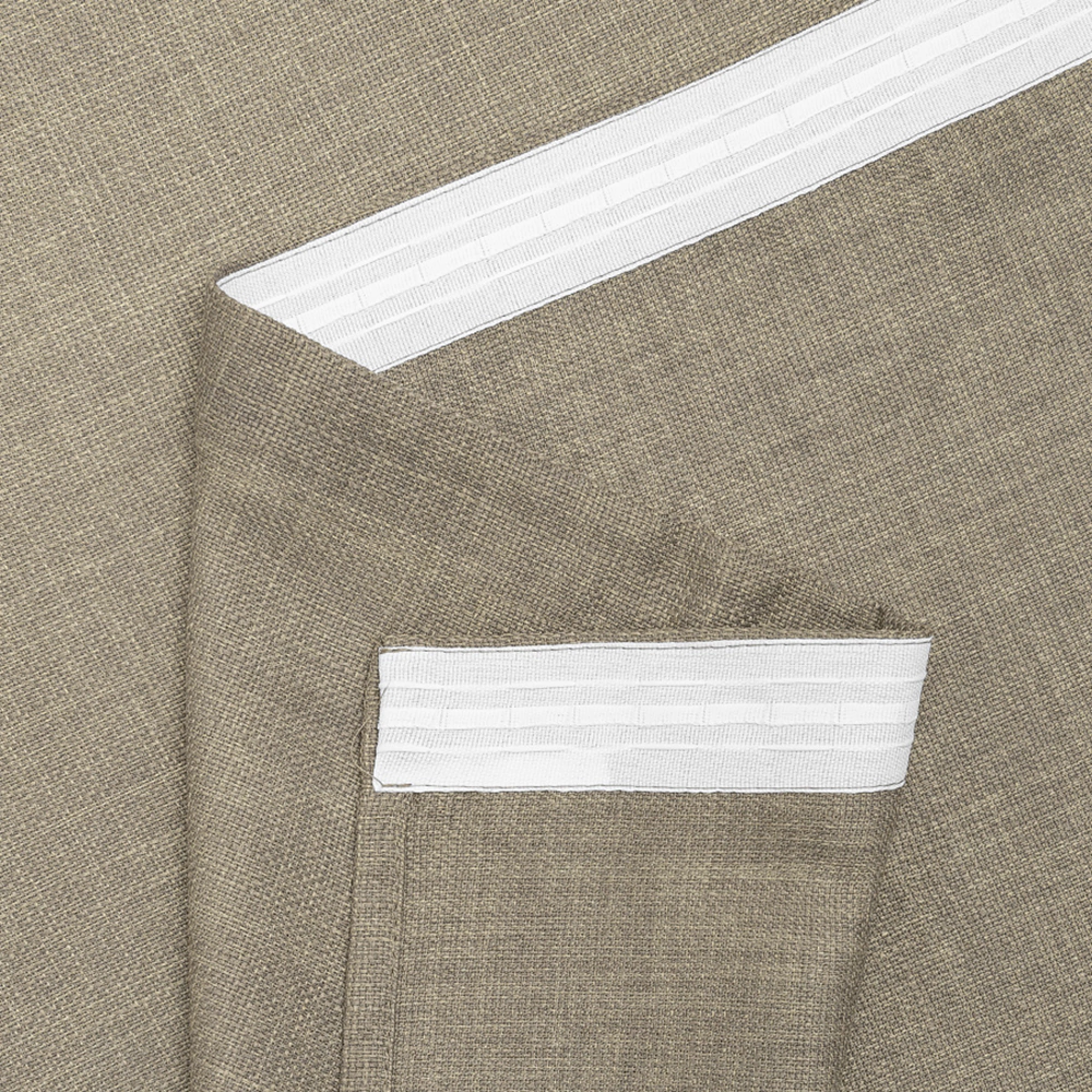 Штора Лен 160х260 см коричневая