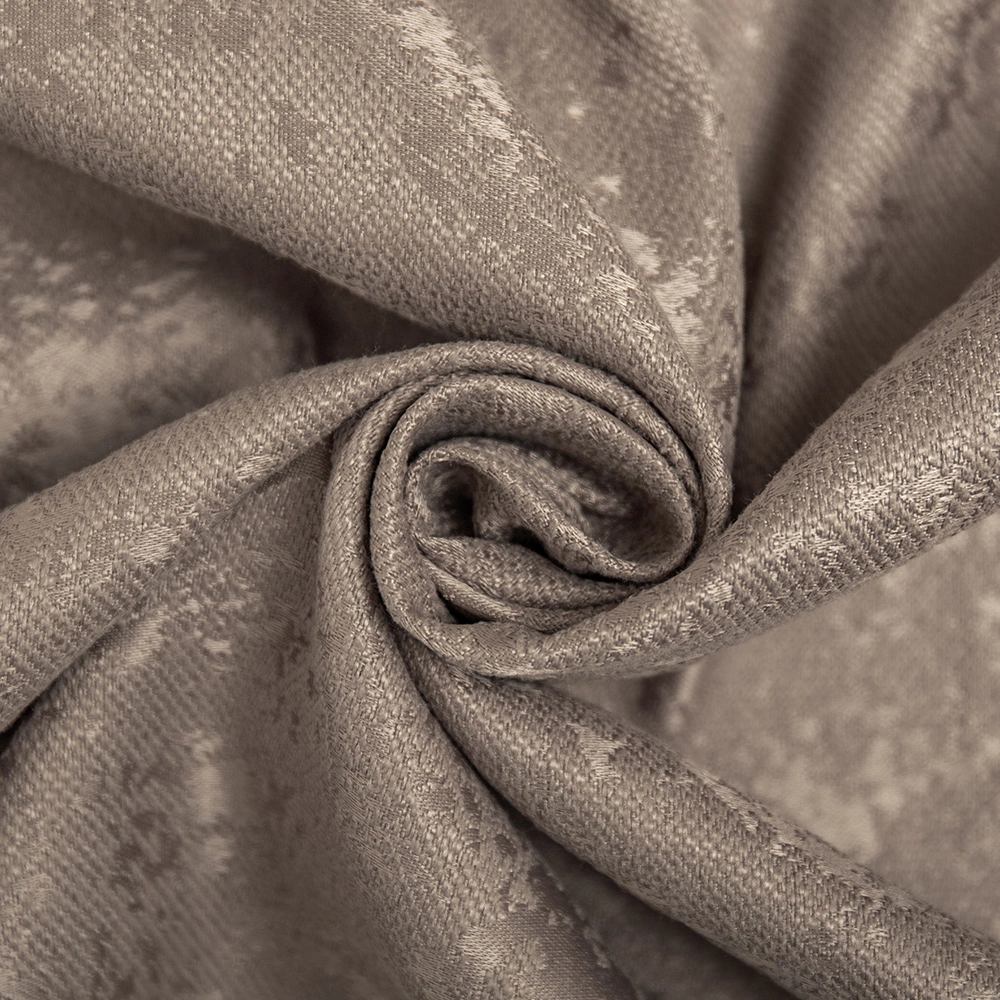 Штора Жаккард Мрамор 200х270 см кофе