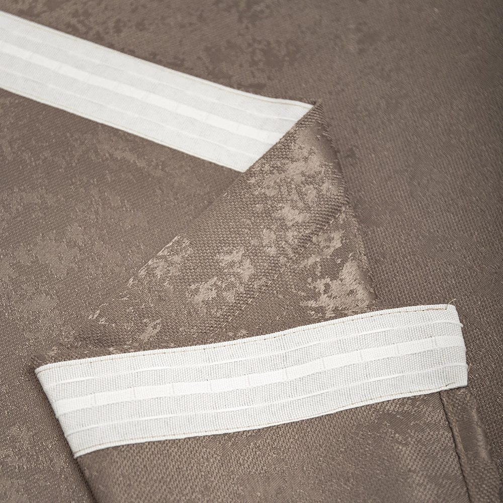 Штора Жаккард Мрамор 200х270 см кофе