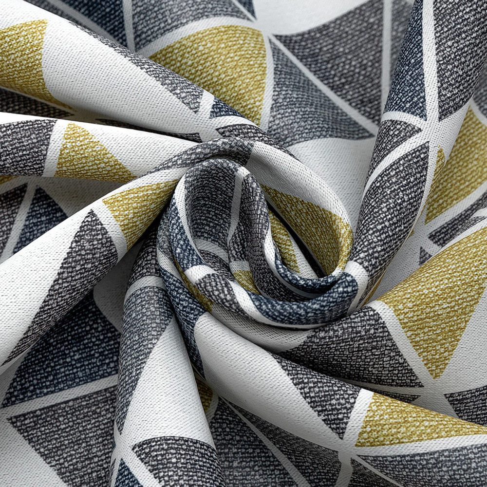 Штора Геометрия 200х270 см серая