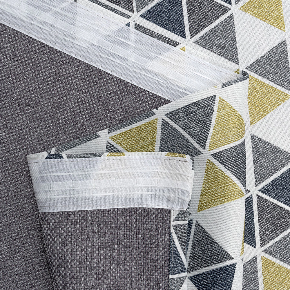 Штора Геометрия 200х270 см серая