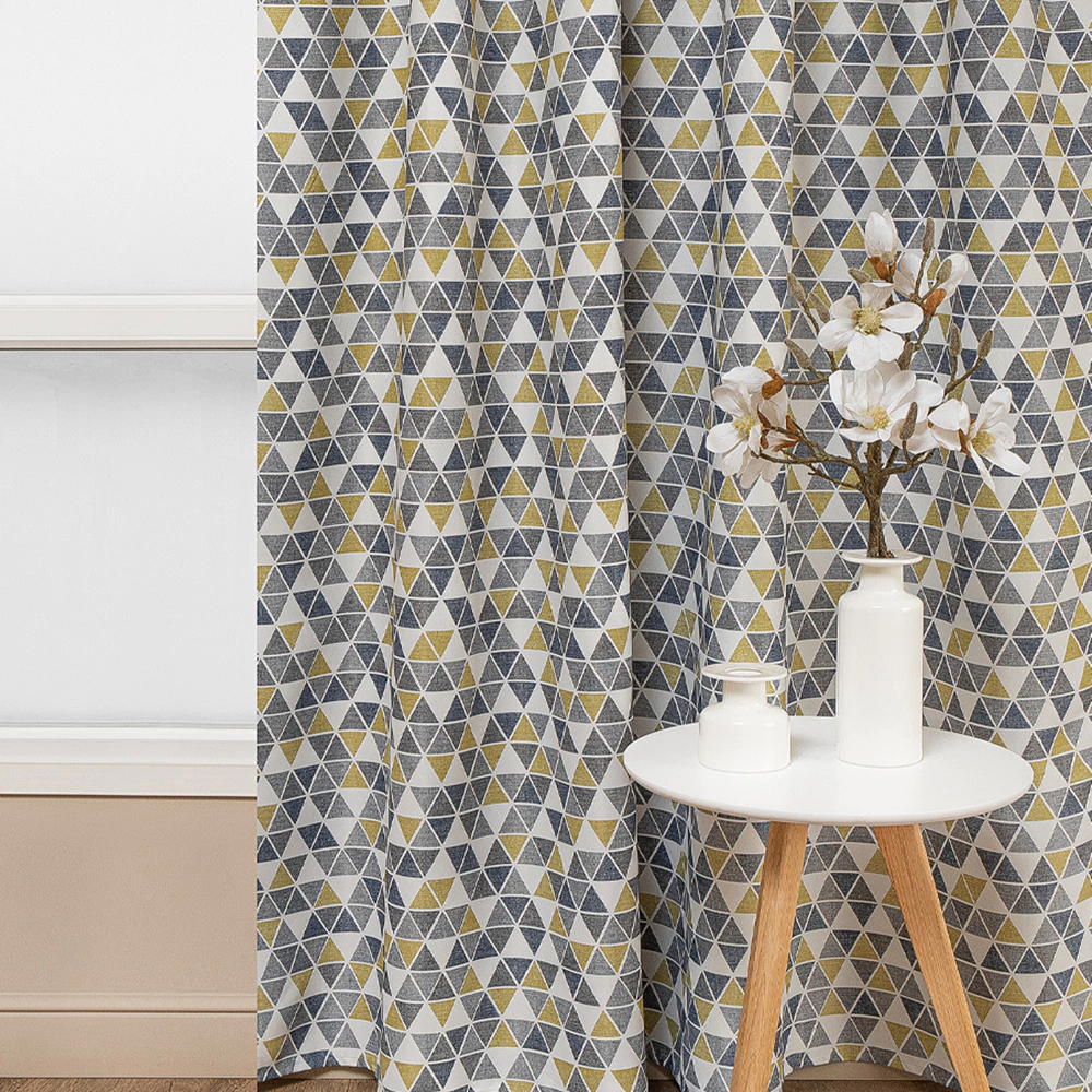 Штора Геометрия 200х270 см серая