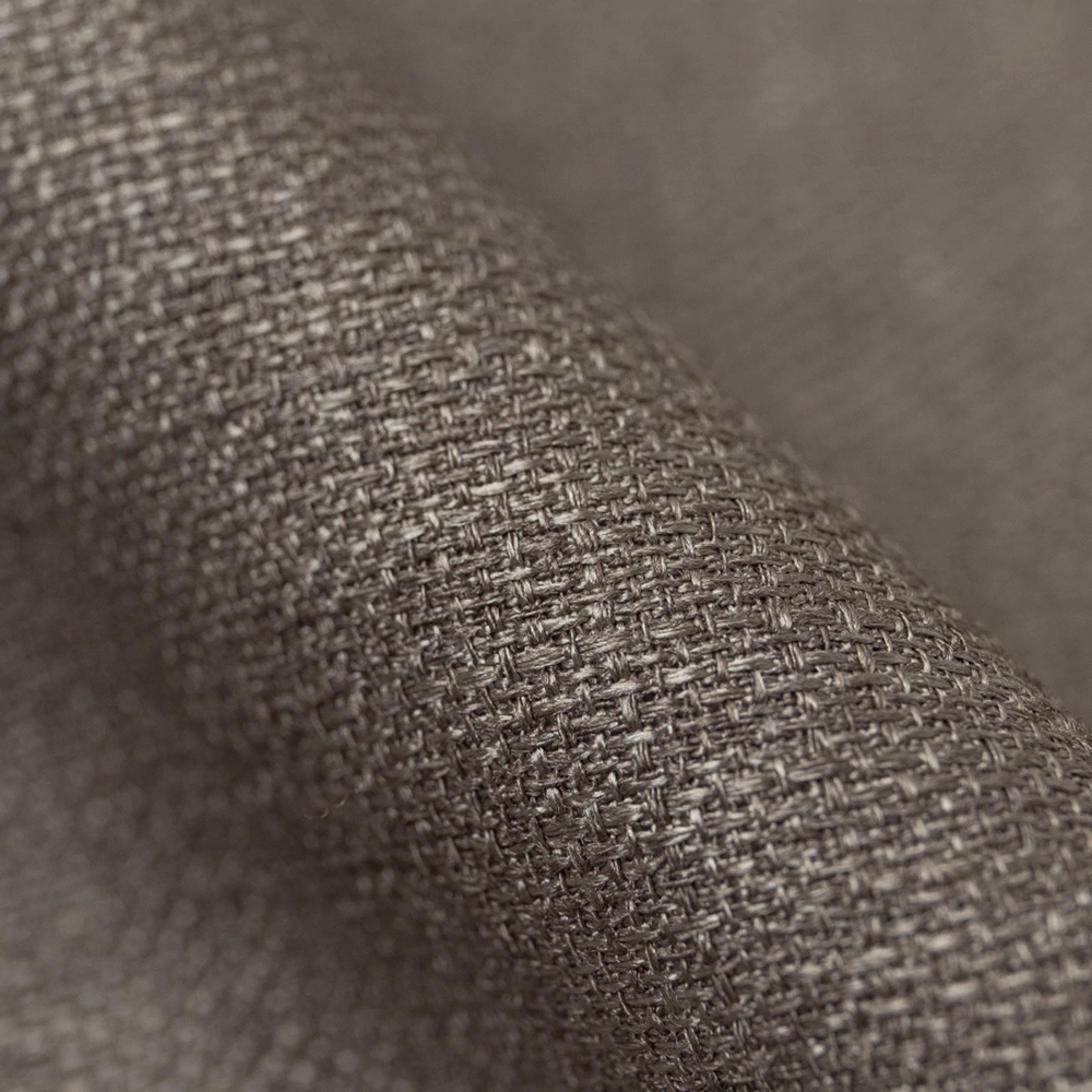 Штора Лен 200х270 см коричневая