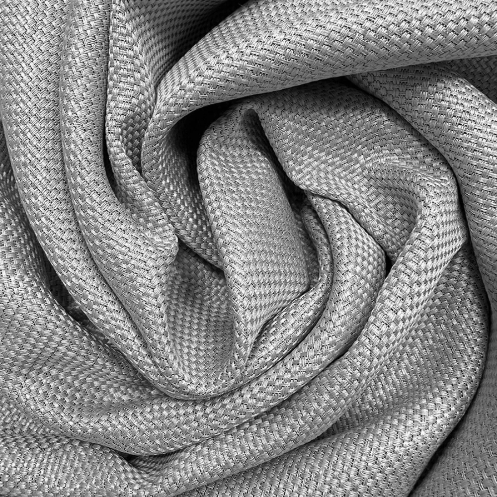 Штора Рогожка 135х170 см серая