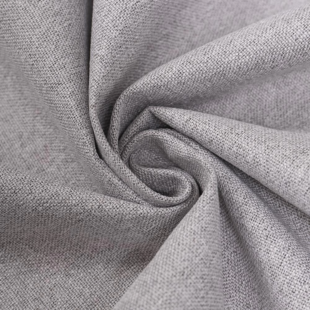 Штора Лен Блэкаут 100% 200х270 см серая