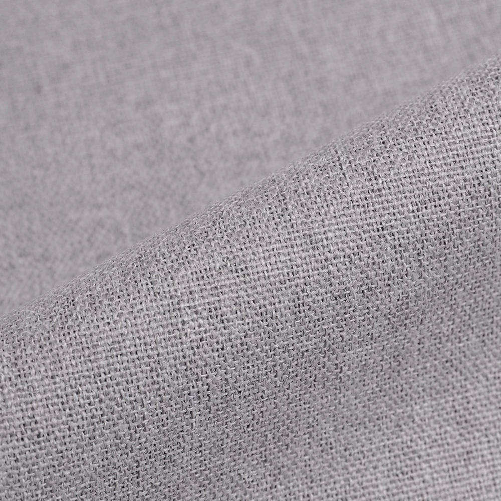 Штора Лен Блэкаут 100% 200х270 см серая