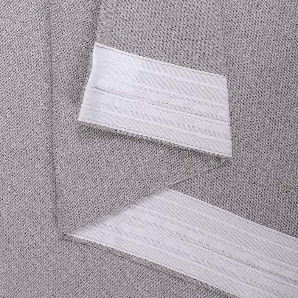 Штора Лен Блэкаут 100% 200х270 см серая