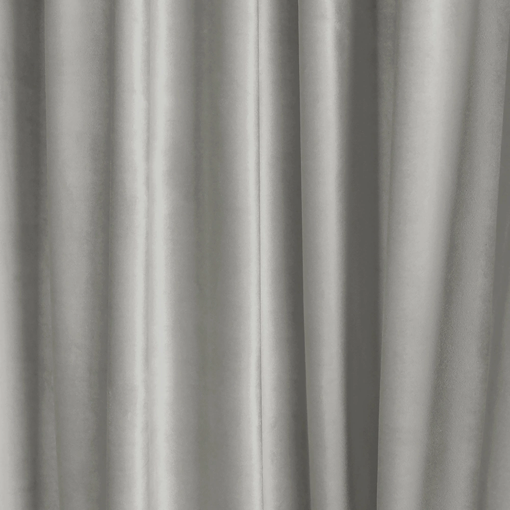 Штора Бархат 140х240 см серо-бежевая