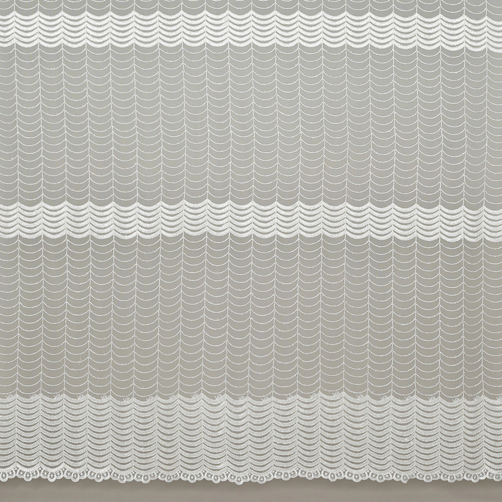 Тюль Сетка Вышивка 300х270 см белый