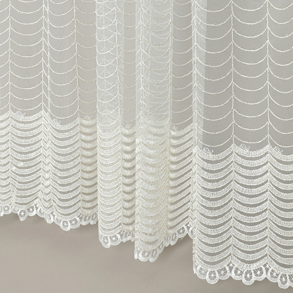 Тюль Сетка Вышивка 300х270 см белый