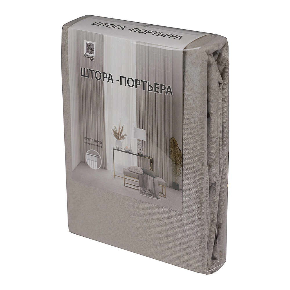 Штора Блэкаут 100% Гармония 150х270 см бежевая