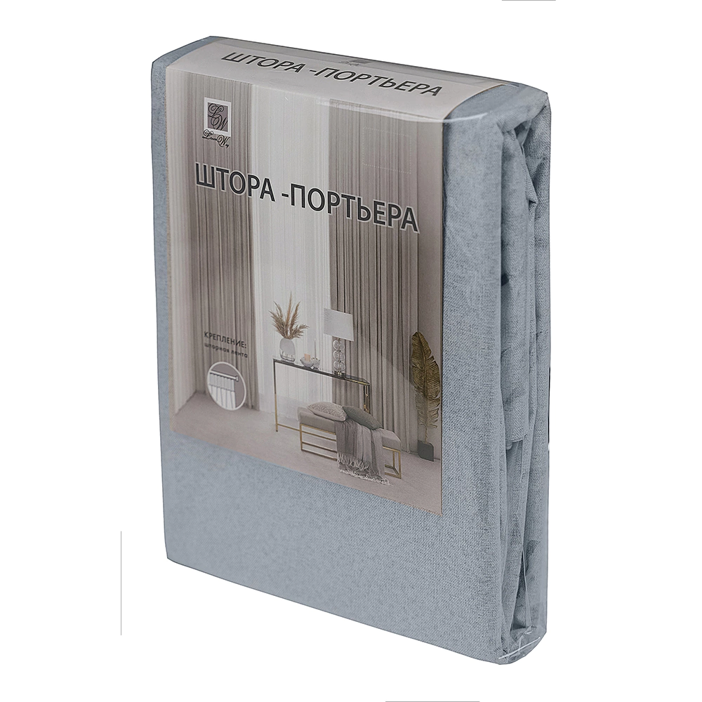 Штора Блэкаут 100% Гармония 150х270 см светло-серая