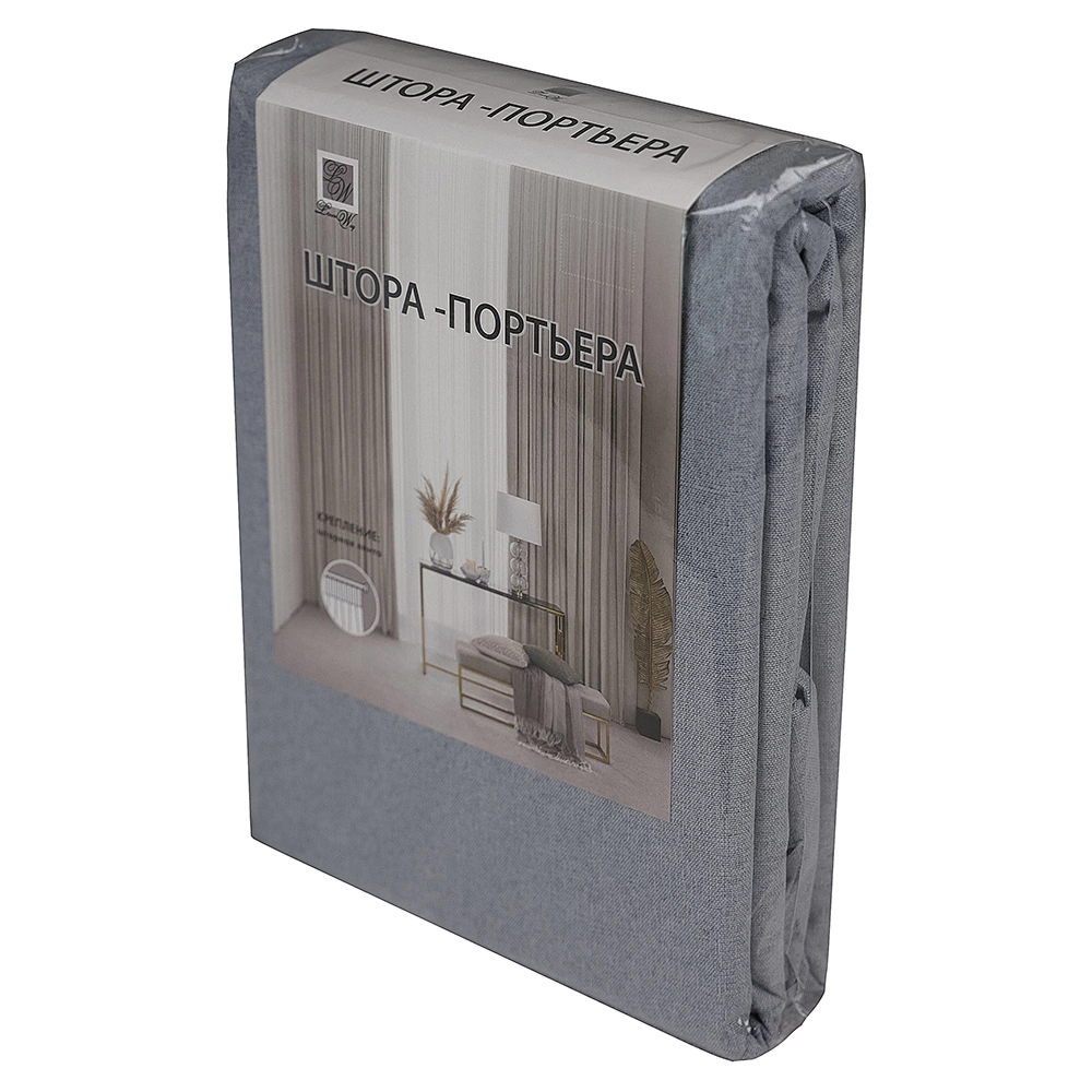 Штора Блэкаут 100% Гармония 150х270 см серая