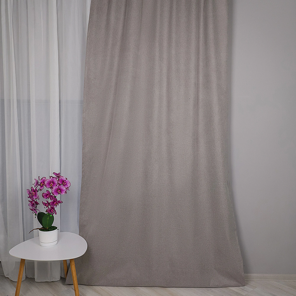 Штора Блэкаут 100% Гармония 150х270 см кофейная