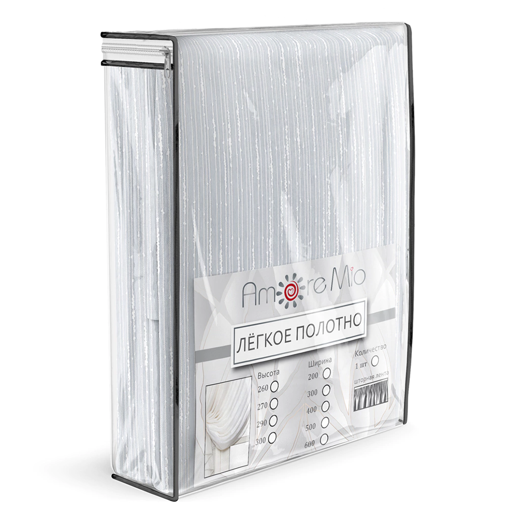 Тюль Сетка Дождик 300х270 см белый