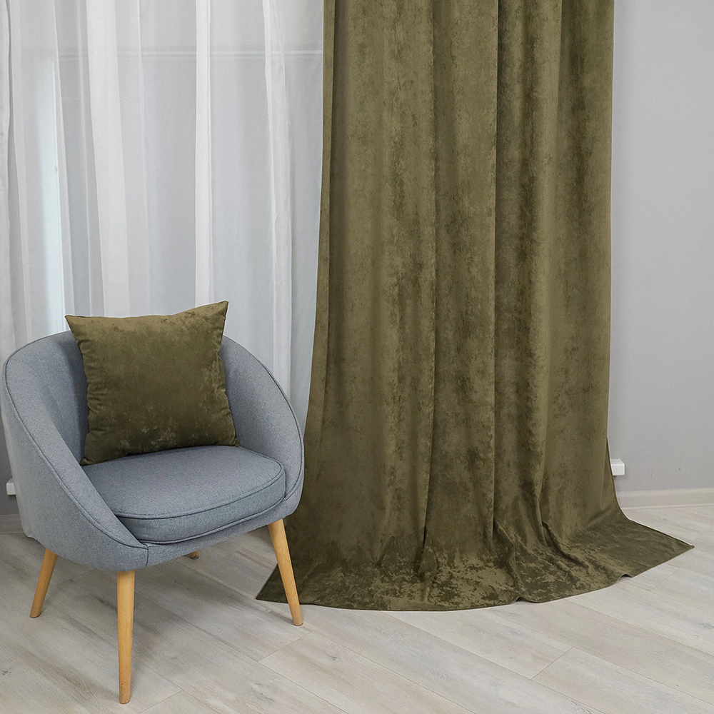 Подушка декоративная АSTI 45х45 см оливковая