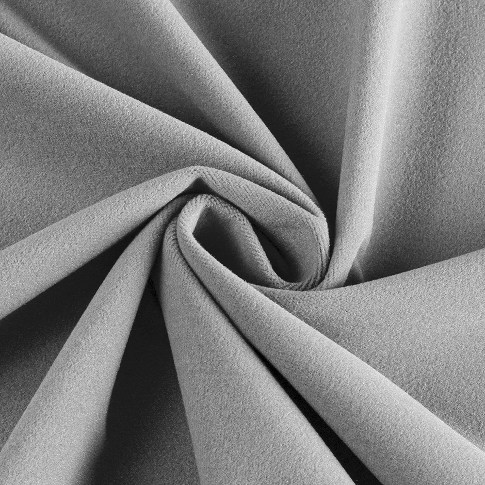 Штора Бархат 200х280 см серая