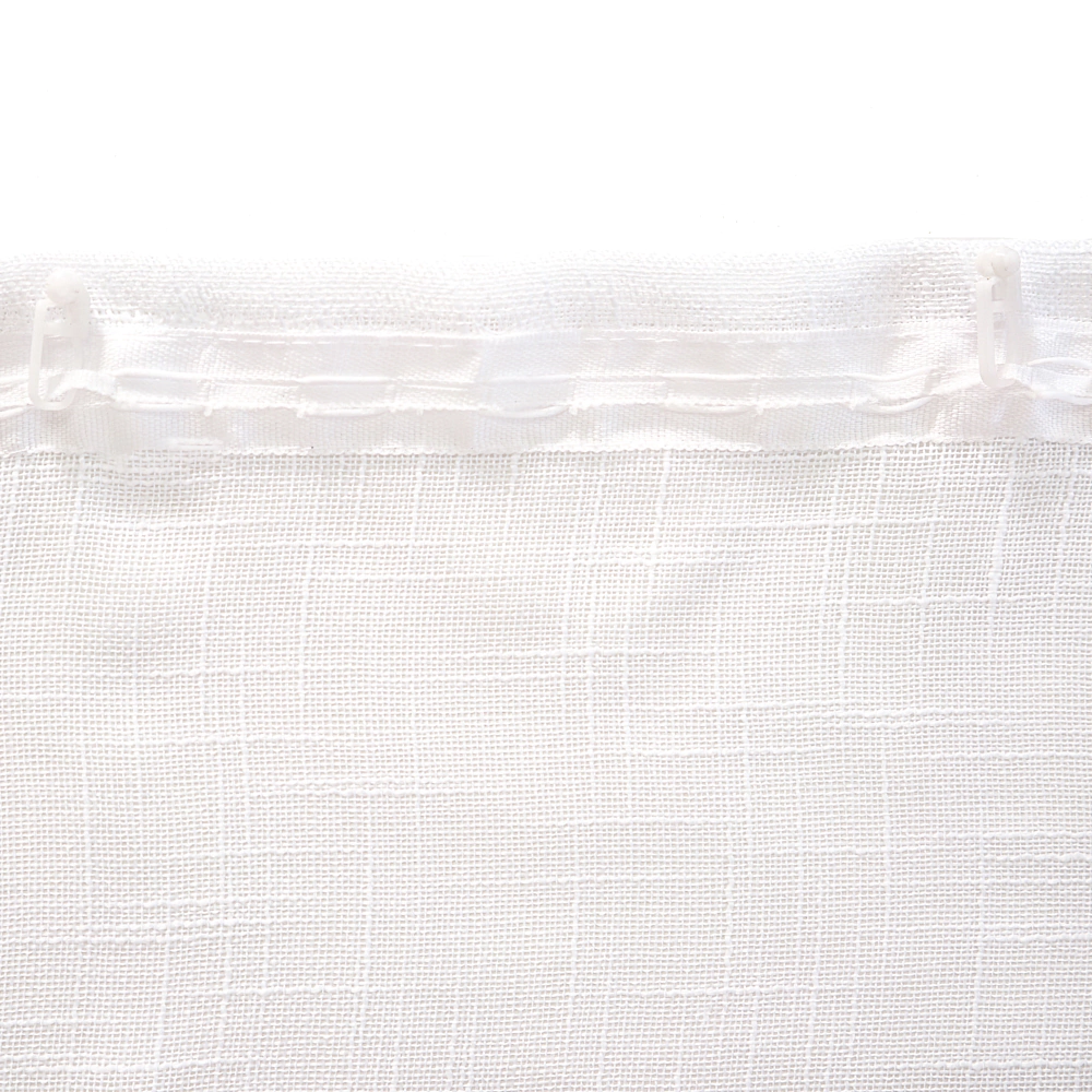 Штора-тюль для кухни Вилладж 135х180 см белая