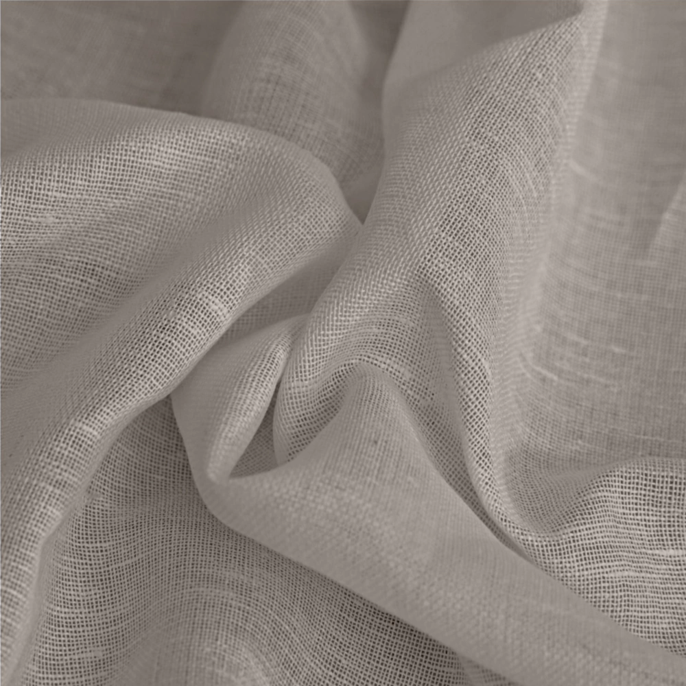 Штора для кухни Лен 140х180 см бежевая