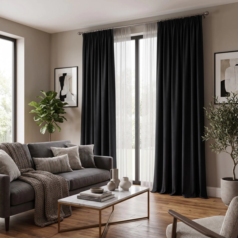 Штора Блэкаут NEODECO 200х280 см графит