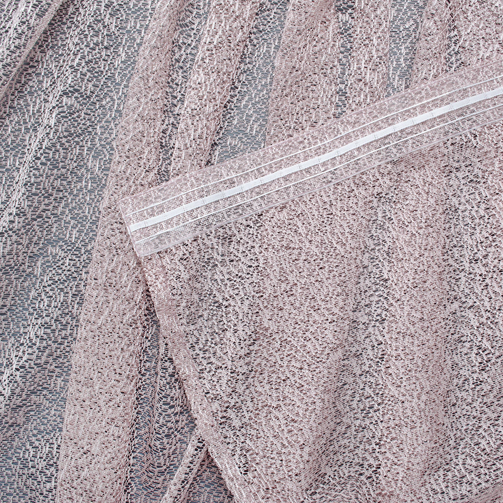 Тюль Паутинка 300х280 см розовый