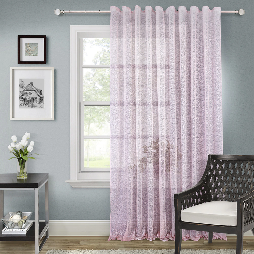 Тюль Паутинка 300х280 см розовый