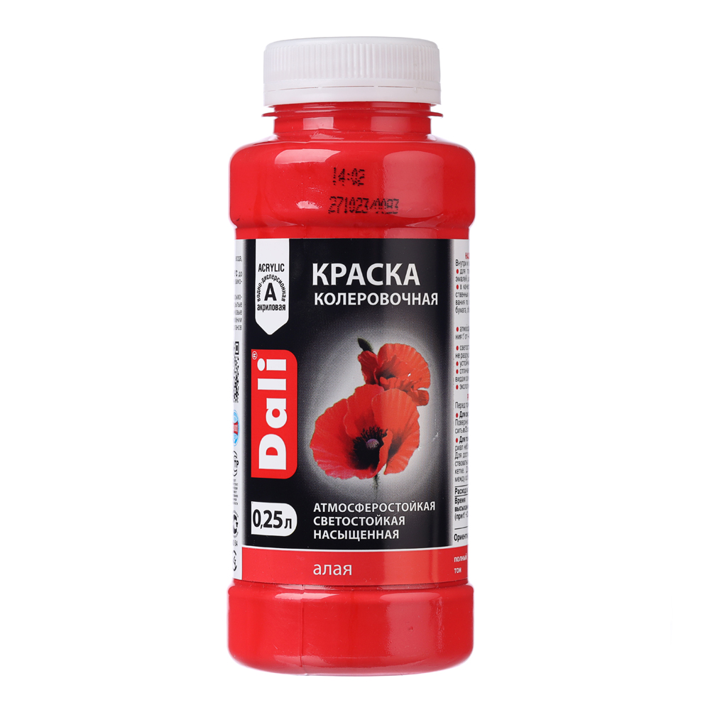 Dali Краска колеровочная Dali алый 0,25 л