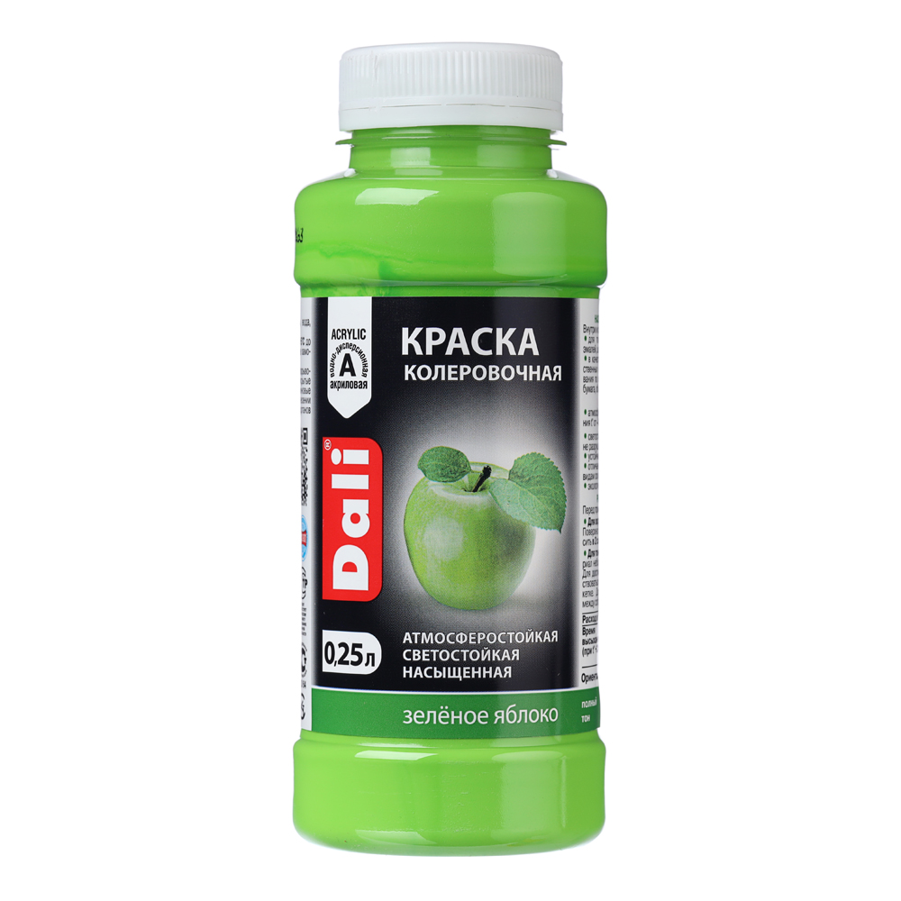 Dali Краска колеровочная Dali зеленое яблоко 0,25 л