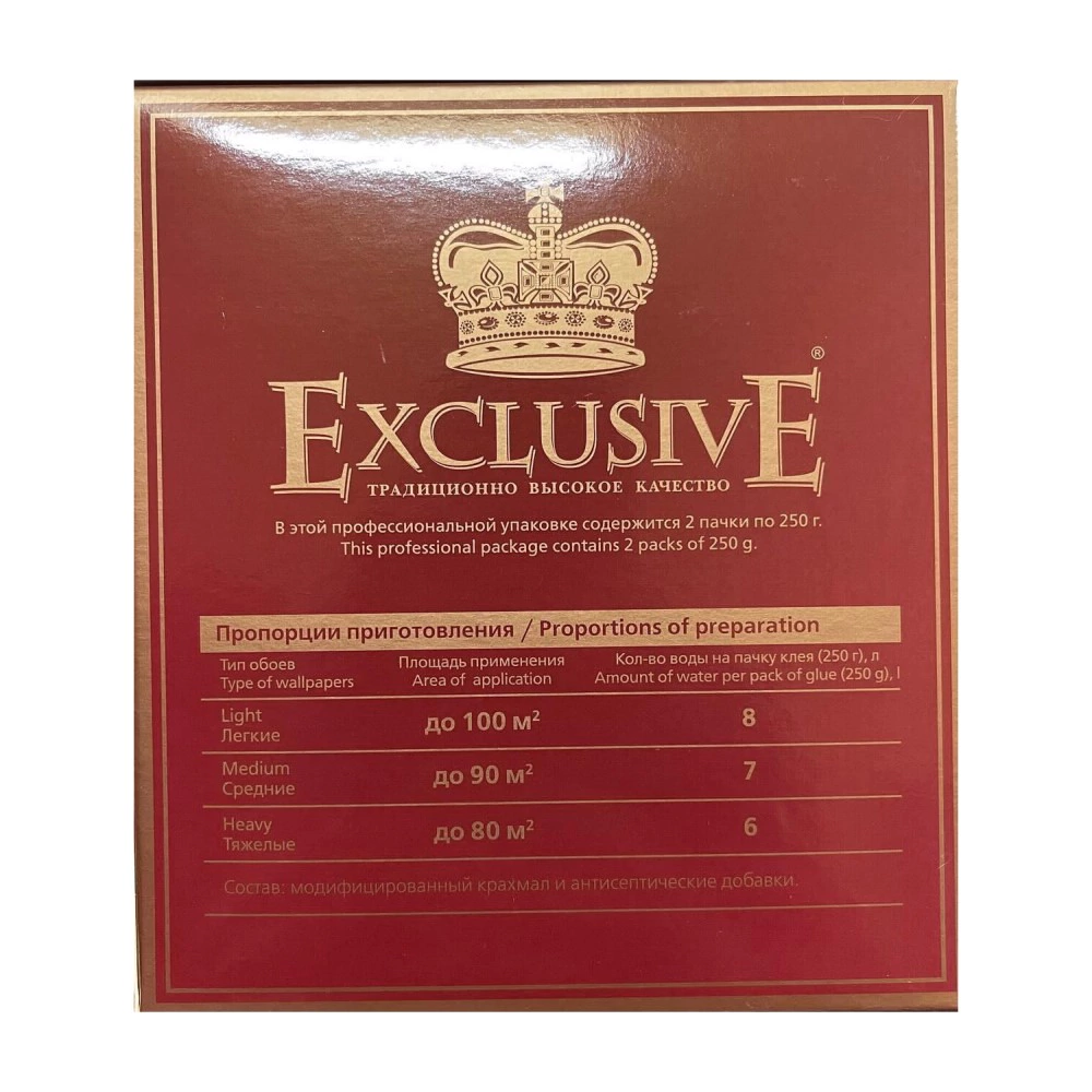 Клей обойный ExclusivE Strong Pro универсальный 500 г