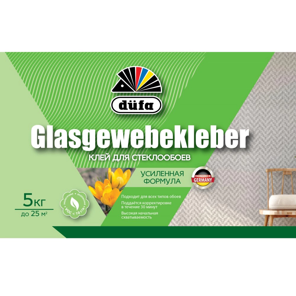Клей для стеклообоев dufa Glasgewebekleber 5 кг