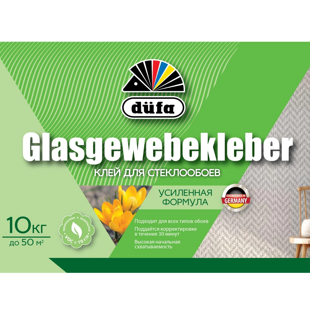 Клей для стеклообоев dufa Glasgewebekleber 10 кг