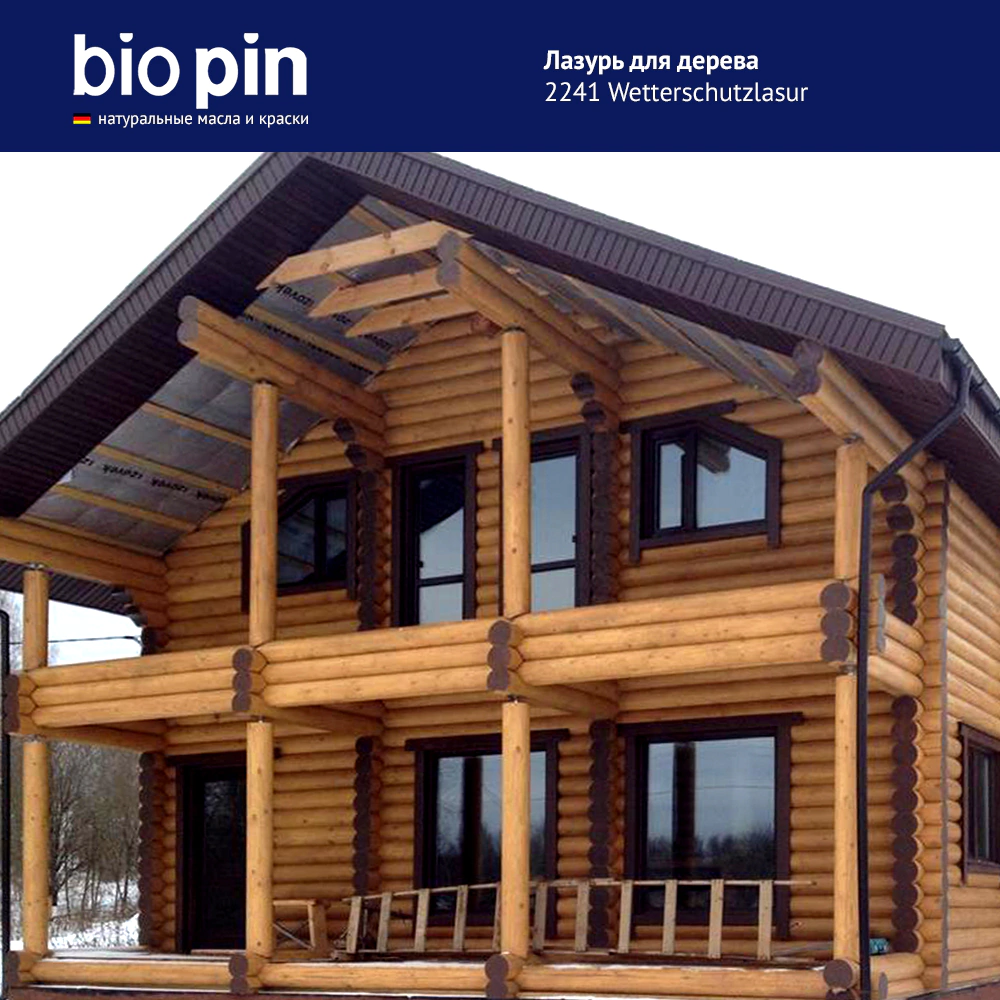 Лазурь для дерева BioPin Wetterschutzlasur 0,75 л