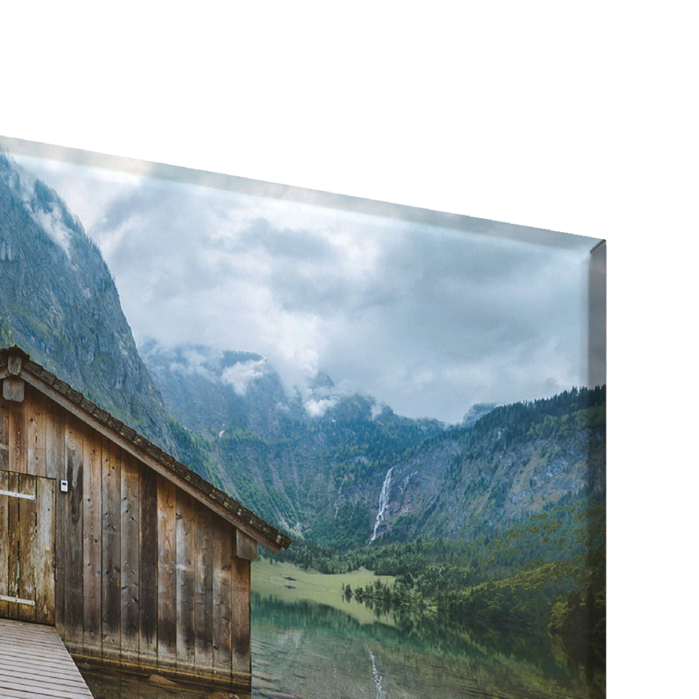 Канвас 60х90 см Домик в горах