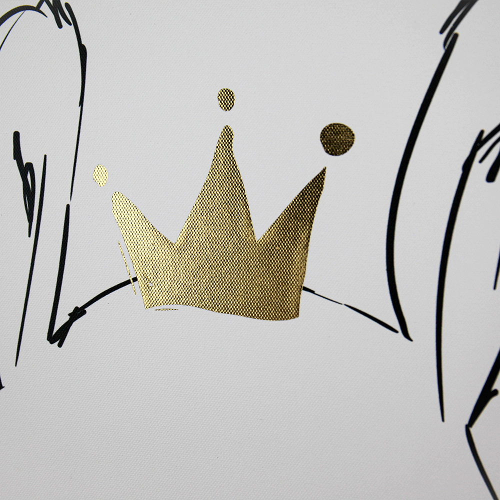 Канвас фольгированный 40х50 см Заяц