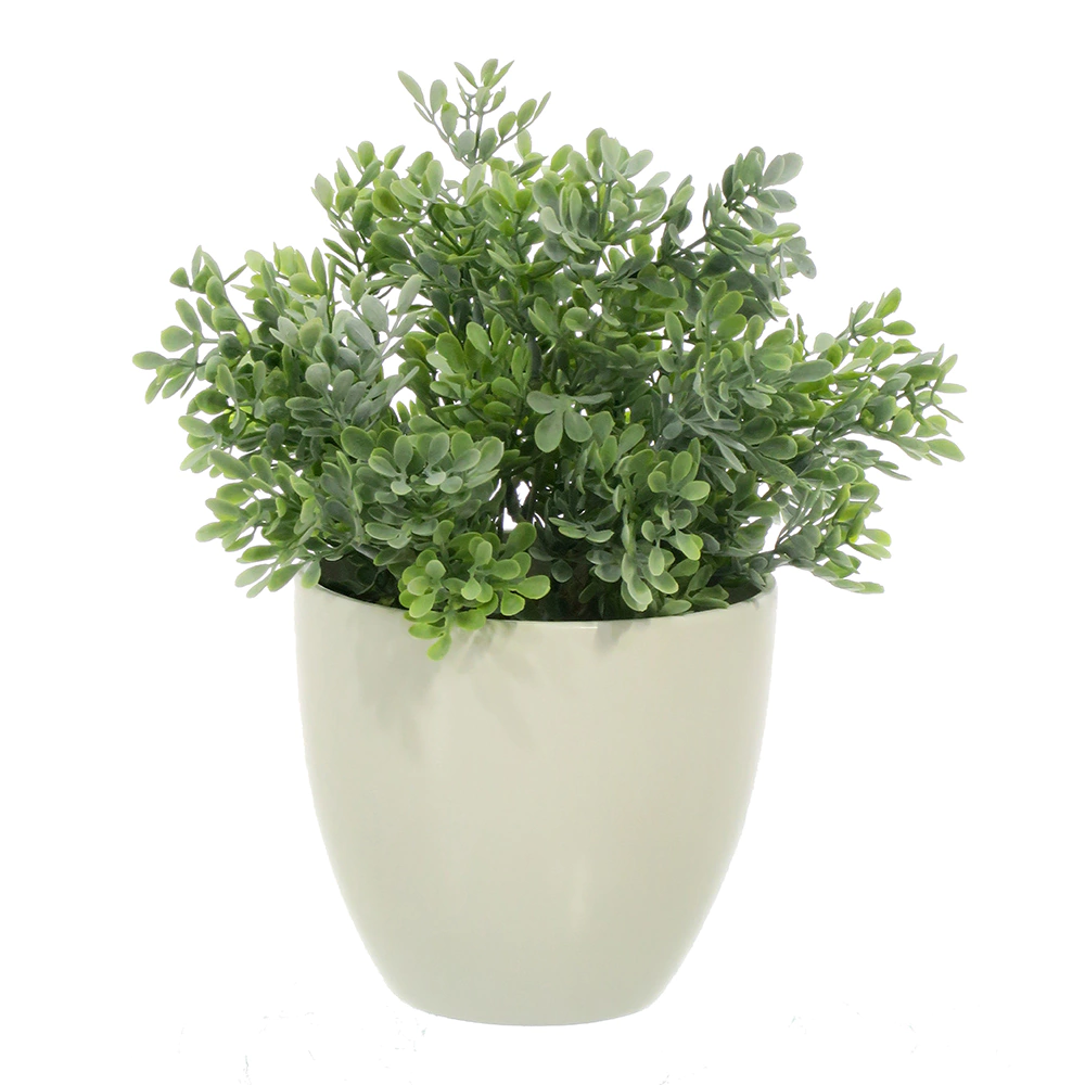 Растение искусственное Самшит Нира Гейм в кашпо высота микс 25 см