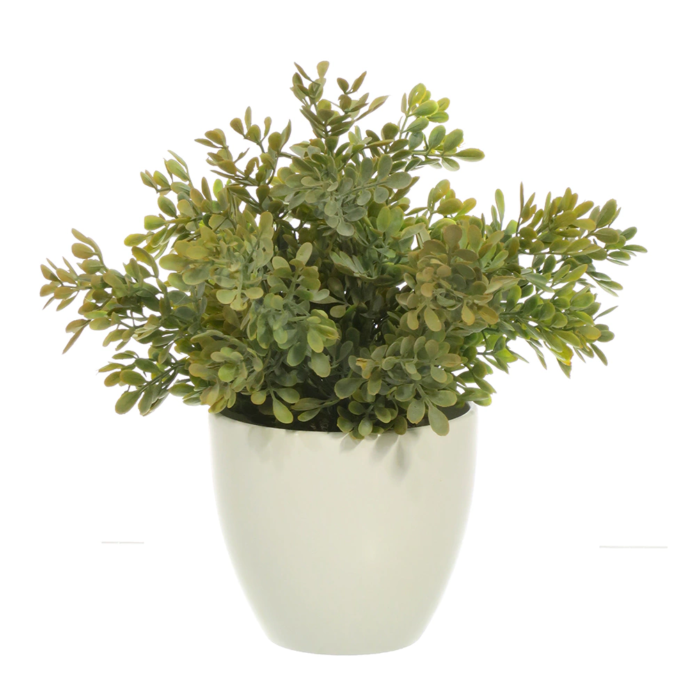 Растение искусственное Самшит Нира Гейм в кашпо высота микс 25 см