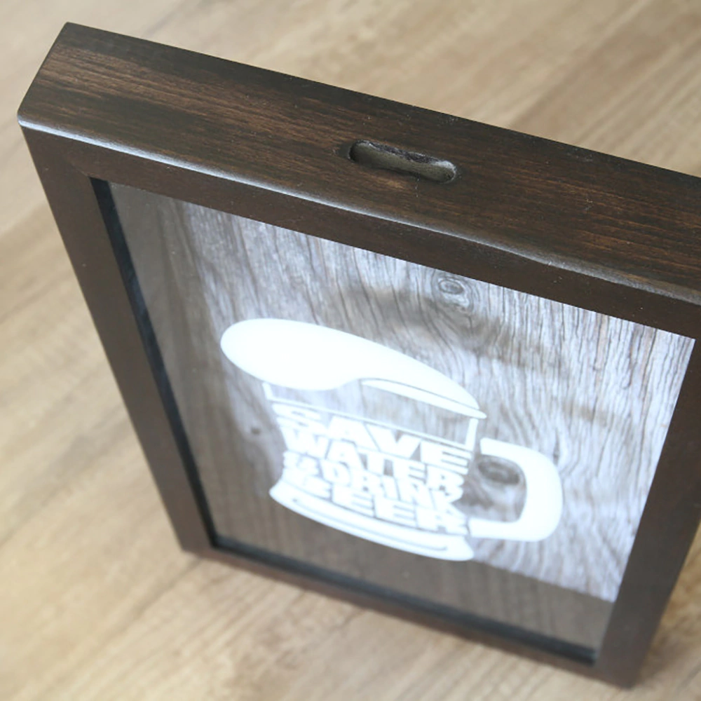 Копилка для пивных крышек 29х45 см венге