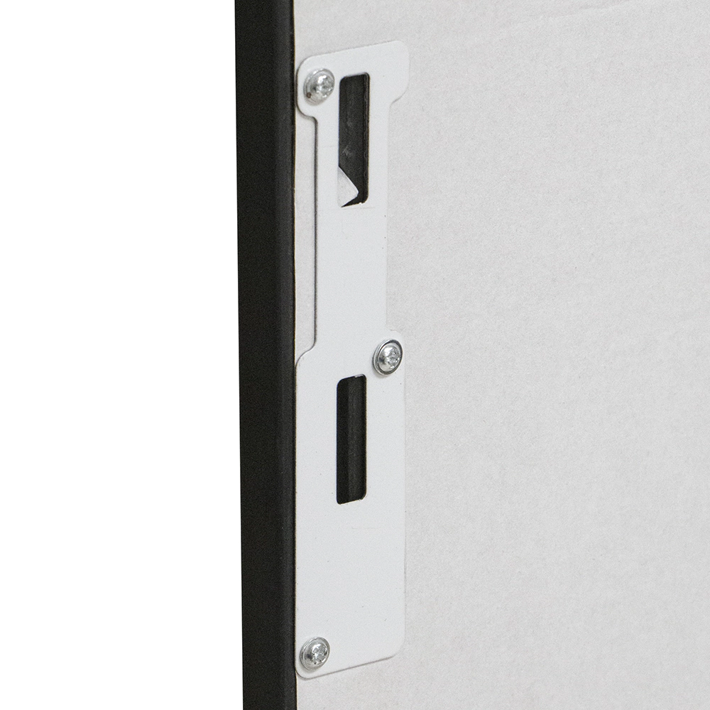 Зеркало в раме 30х120 см c креплением на дверь белое