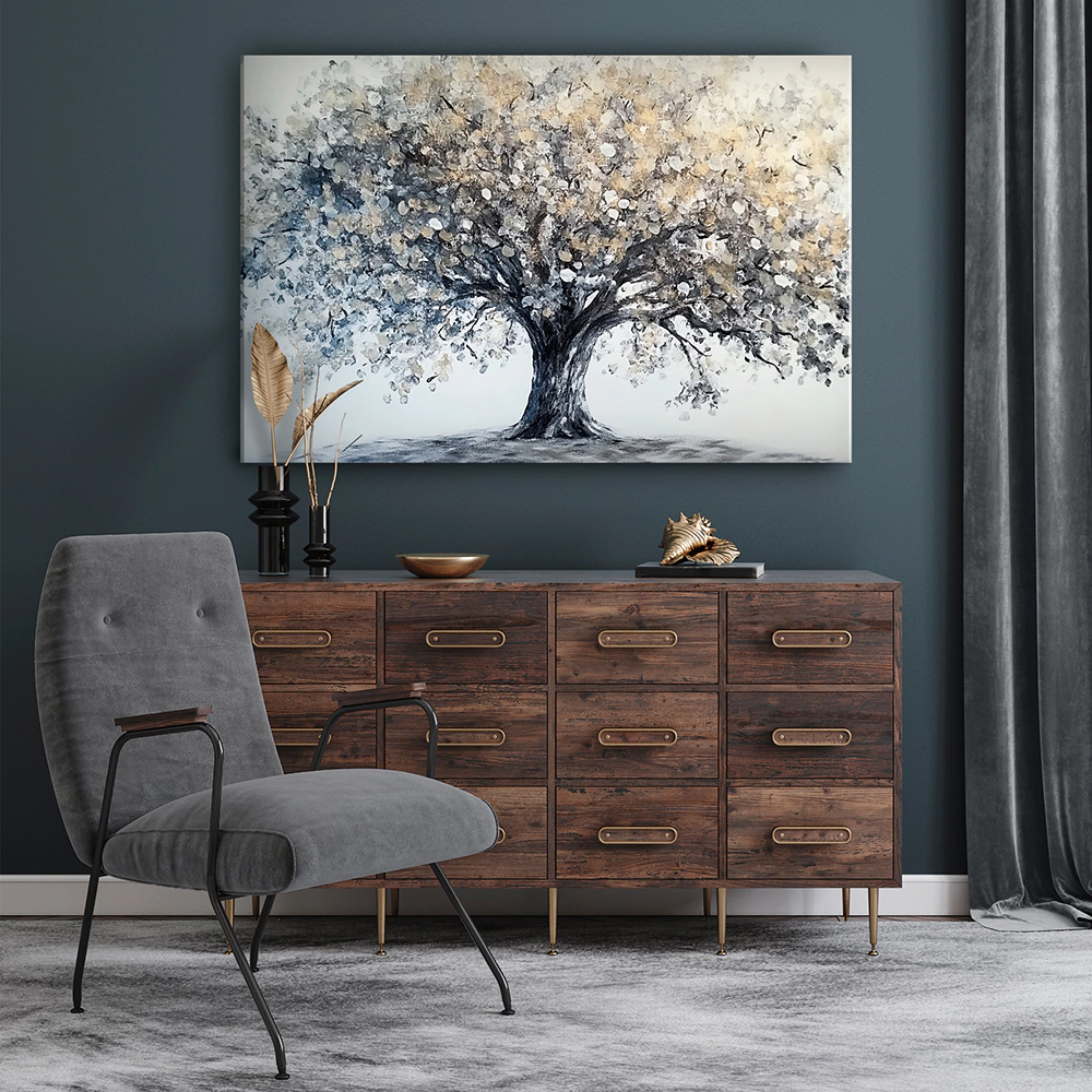 Канвас Золотой след 110х70 см