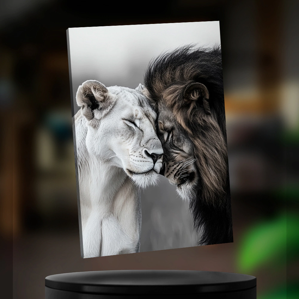 Канвас Лев и львица 110х70 см