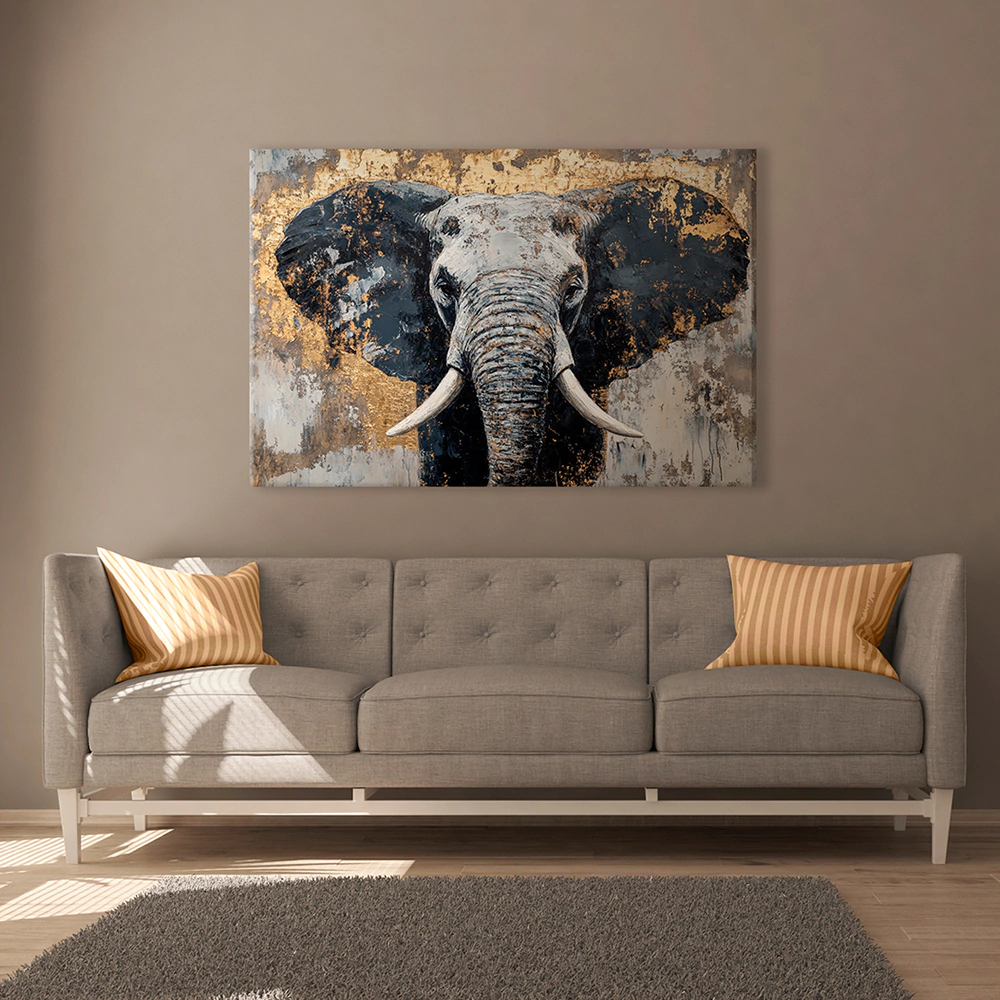 Канвас Золотой Гигант 110х70 см