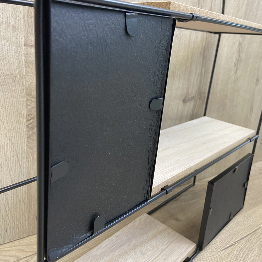 Полочка с фоторамками металлическая 39х46х10 см