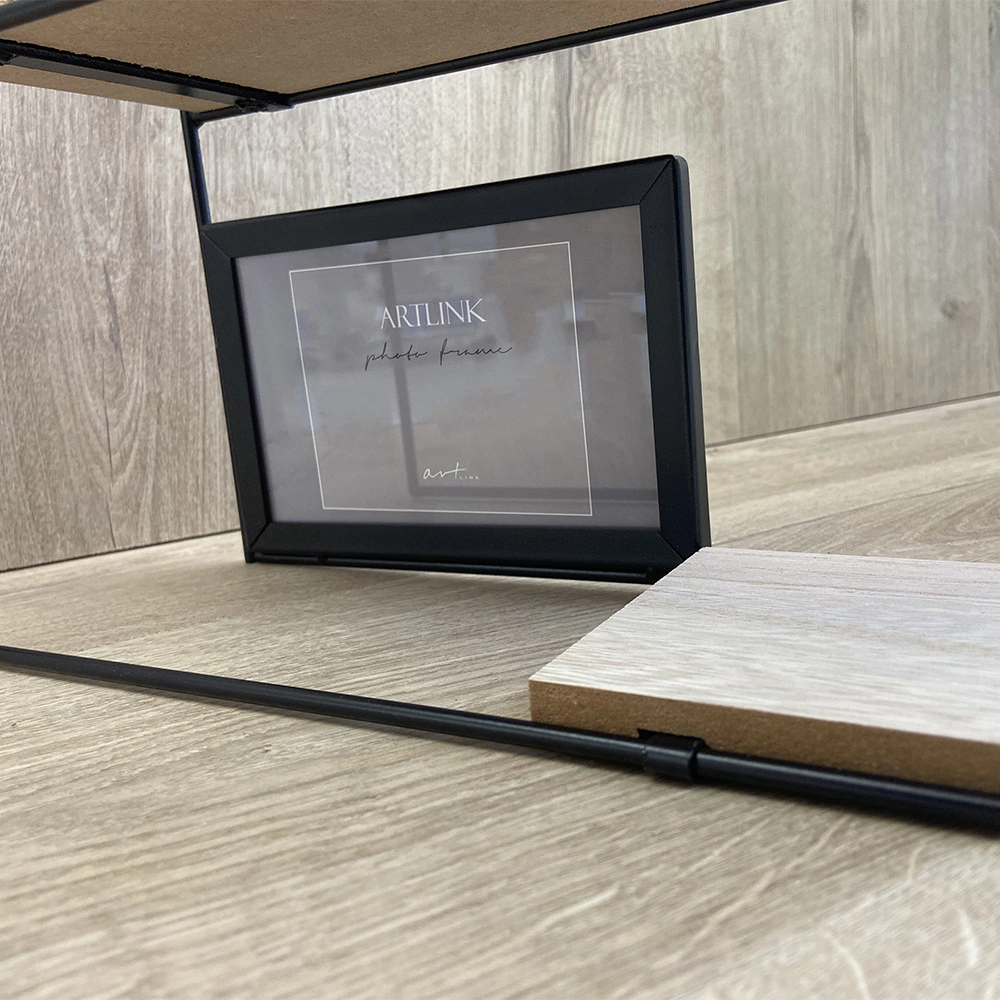 Полочка с фоторамками металлическая 39х46х10 см