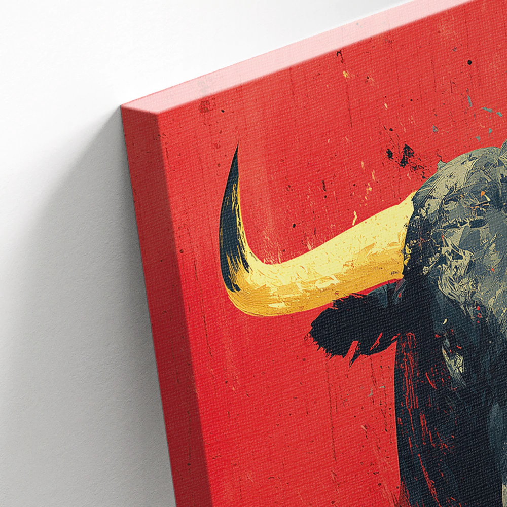 Канвас Бык 60х90 см