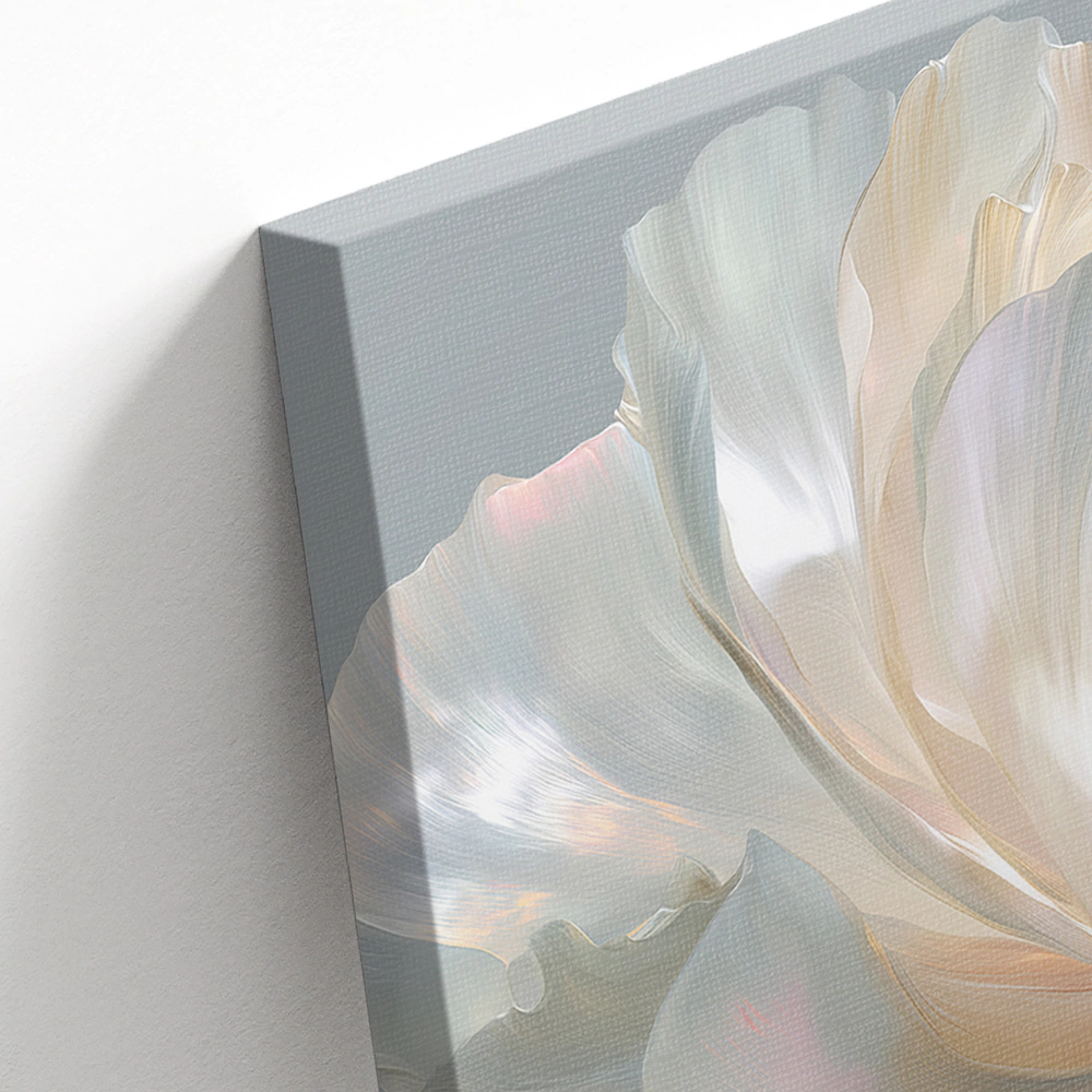 Канвас Жемчужный пион 110х70 см