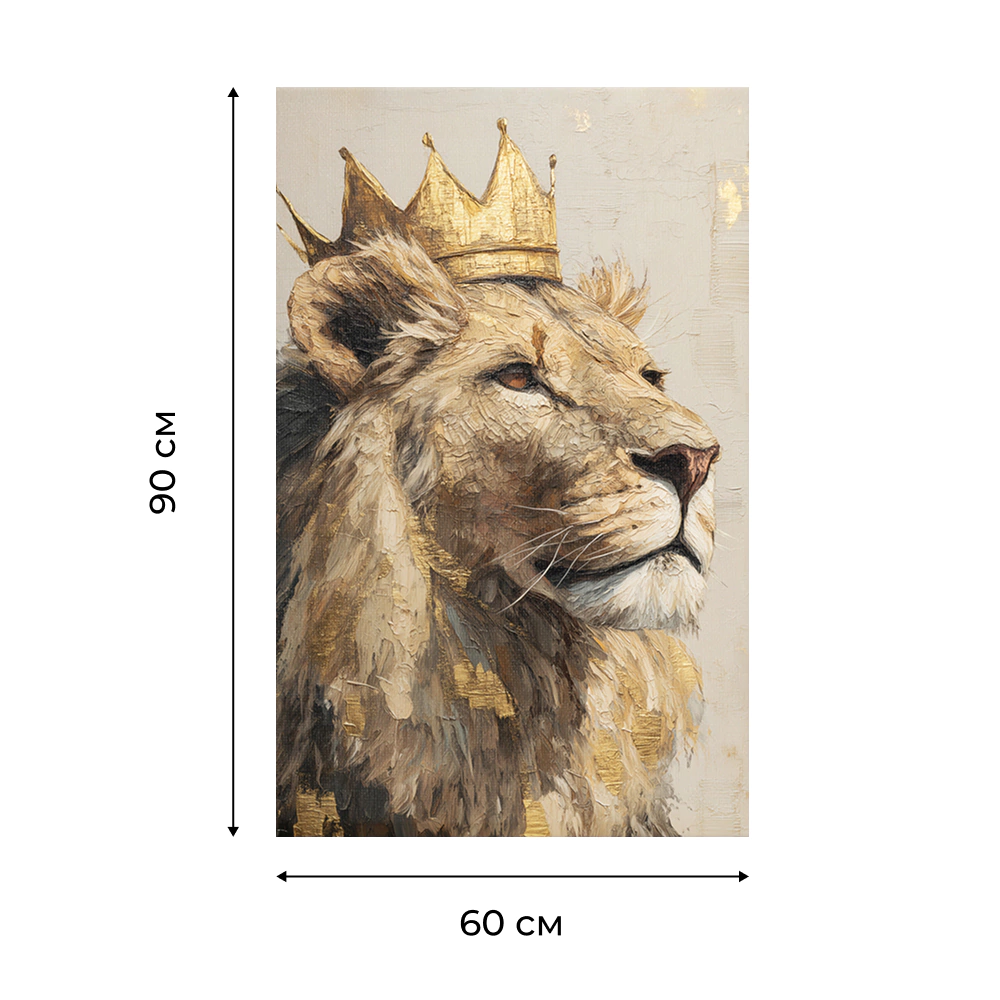 Канвас Король Лев 60х90 см